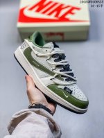 海外爆款限量发售 Travis Scott X Fragment Design X Jordan Air Jordan 1 Low Og Sp 斯图西联名 绿麻