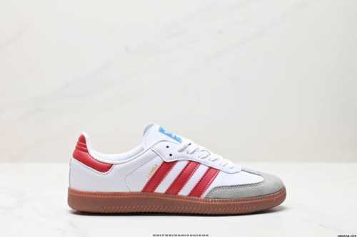 真标阿迪达斯三叶草Adidas Originals Samba Vegan OG”SPD”桑巴舞系列绅士德训足球风百搭低帮休闲运动板鞋 货号:IF3813 尺码