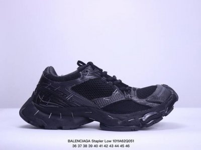 巴黎世家 Balenciaga Stapler Low Sneakers 订书机系列14代 公司级版本 低帮复古阔型底 姥爹风增高潮流百搭休闲慢跑鞋 采用原楦数