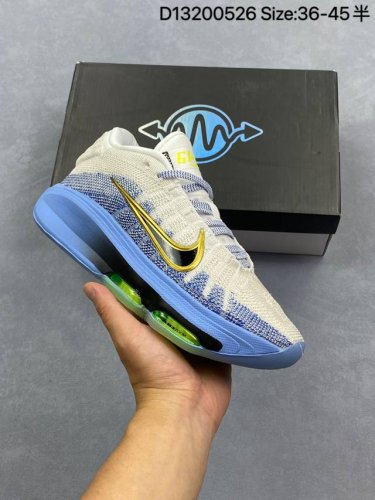 福利特价 Nike Air Zoom Gt Hustle3 Blueprint 时尚百搭 減震耐磨透气 低帮 篮球鞋 货号:Fv5952-601 尺码:36-4