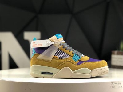 公司级带半码Union La X Air Jordan 4 Retro Taupe Haze诠释最强四代原楦原档案开发纸版楦型 男女全码出货原装超清印花隔色纸张