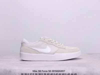 nike 耐克 采用翻毛皮革与帆布材质鞋面，外置耐磨橡胶外底下一双街头利器，全新耐克nike Sb Force 58 Pink Salt Sb空军58系列低帮休