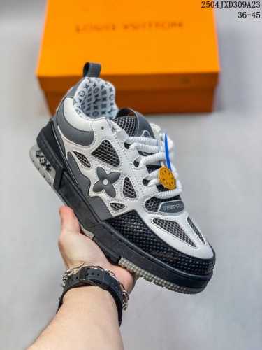 全新Lv路易威登Louis Vuitton Trainer Sneaker Low休闲运动文化百搭板鞋 尺码：见图 编码：04Jxd309A23