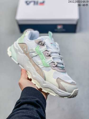 公司级etudes X Fila斐乐 织物合成革tpu 圆头系带厚底 减震耐磨 低帮 复古休闲 12Jhd314A19