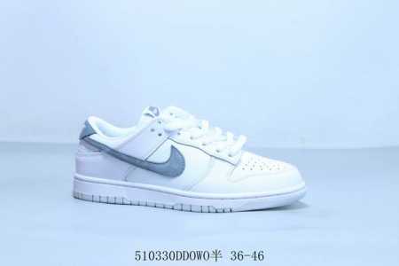 耐克 Nike Sb Dunk Low Pro 复古低帮 休闲运动滑板板鞋 白灰 货号 Ih0632-141 510330Ddowo半 36-46 - 点击图像关闭