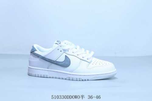耐克 Nike Sb Dunk Low Pro 复古低帮 休闲运动滑板板鞋 白灰 货号 Ih0632-141 510330Ddowo半 36-46