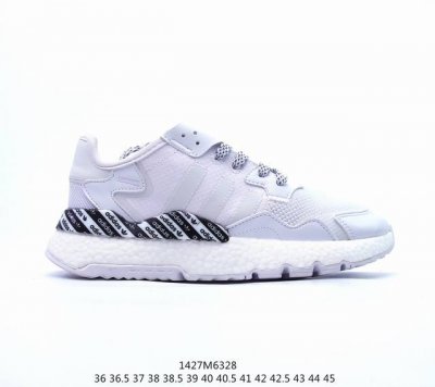 真爆阿迪达斯 Adidas Nite Jogger 全新配色王嘉尔代言款男女运动鞋 针织透气鞋面 夜行者 3M反光 真爆大底复古跑鞋。 针织透气网布搭配皮革拼接