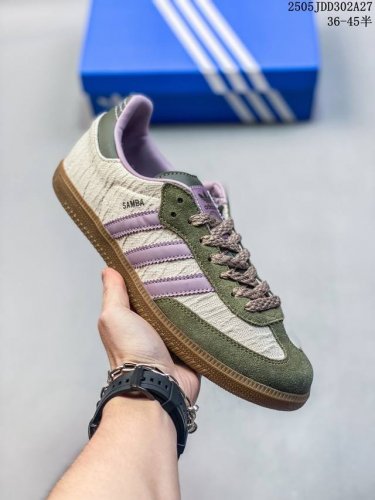 真标Adidas Originals Wb pony Tonal Samba Og 桑巴舞系列绅士德训足球风百搭低帮休闲运动板鞋 货号:Jp7380 尺码:36