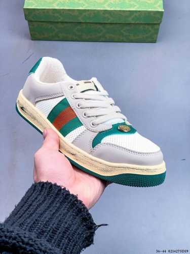 Gucci Distressed Screener Sneaker 古驰小脏鞋系列 经典原型复古百搭做旧小脏板鞋 0214275D19