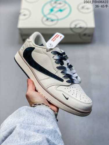 220 海外爆款限量发售！公司级 Travis Scott X Fragment Design X Jordan Air Jordan 1 Low Og Sp