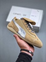 Puma Speedcat Og Sd Brown Sliver 极速赛车系列低帮德训风拼接复古百搭休闲运动赛车鞋“翻毛可可棕银白鞋带”397397 01 尺码