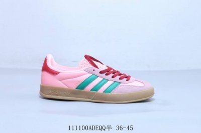 140 阿迪达斯 Adidas Gazelle Indoor Trainers 羚羊内训系列低帮复古百搭休闲运动德训风板鞋 111100Adeqq半 36-45