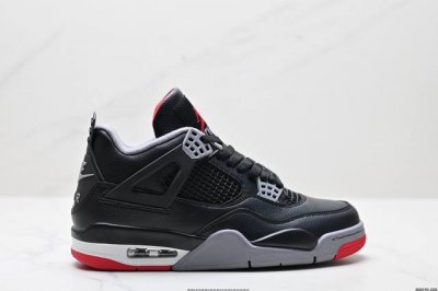 公司级Nike Air Jordan 4 Retro 耐克迈克尔 乔丹Aj4代中帮复古休闲运动文化篮球鞋 原厂材料Tpu超Q弹网格材质 缜密拉帮及中底钢印细节