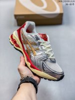亚瑟士 Asics Gel-Kayano 14 运动休闲透气专业缓震慢跑鞋 采用工程弹性双层再生网格密度鞋面材质 后跟3D可视Gel缓震乳胶物料 升级Ff Bl