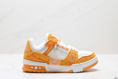 真标全新Lv路易威登Louis Vuitton Trainer Sneaker Low休闲运动文化百搭板鞋 尺码:36-45 Id:Jed212-Fje