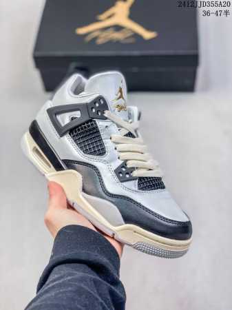 真标耐克nike Air Jordan 4 Retro 迈克尔 乔丹aj4代中帮复古休闲运动文化篮球鞋 货号:Fz8585-070 尺码:36 36.5 37. - 点击图像关闭