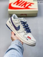 310 海外爆款限量发售！Nike Sb Dunk Low“ 斯图西联名——白蓝红条纹勾” 周年高端定制 低帮休闲板鞋 定制鞋盒 大厂纯原品质出货 超高清洁度