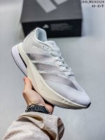 公司级Ad Adizero Boston 13 夏季透气网眼竞速跑鞋 Js4938 融合Lightstrike和Lightstrike pro技术 采用乙烯 乙