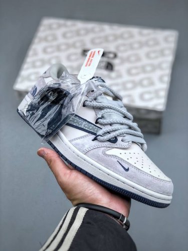 450支持放店 Travis Scott X Fragment Design X Jordan Air Jordan 1 Low Og Sp 乔1北面联名 Cd