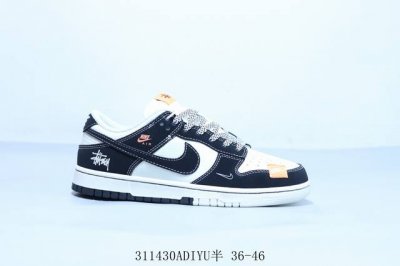 180 耐克 Nike Sb Dunk Low Pro 复古低帮 休闲运动滑板板鞋 联名斯图西 货号 Mm1089-023 311430Adiyu半 36-46