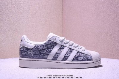 海外爆款限量发售 高端定制 阿迪达斯Adidas三叶草 Originals Superstar贝壳头系列 Lv 联名 印花蓝红 低帮经典百搭休闲运动板鞋原装牛仔