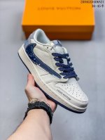 海外爆款限量发售！Travis Scott X Fragment Design X Jordan Air Jordan 1 Low Og Sp “Lv联名 泼墨