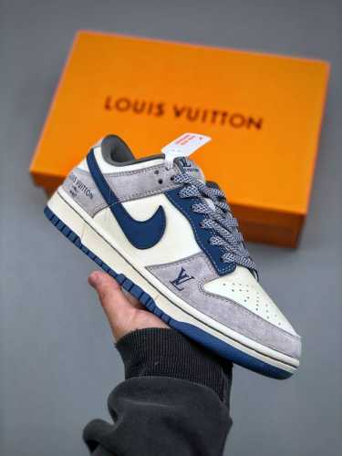 300支持放店 Nike Sb Dunk Low X Louis Vuitton 白灰蓝满天星性价比天花板 极力推荐原装头层材料 独家版型蒸餾加工帶來的是更好的