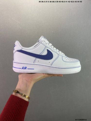 公司级耐克Nike Air Force 1 Low 空军一号新配色白蓝低帮百搭休闲运动板鞋 Hq2037 100 码数：36 36.5 37.5 38 38.5