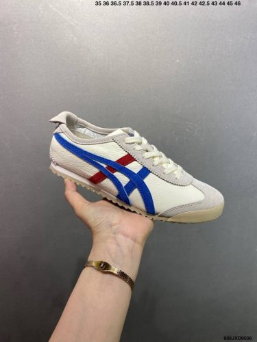 公司级Asics 亚瑟士 男女鞋真标半码制 日产经典老牌-鬼塚虎 Onitsuka Tiger Mexico 66经典墨西哥系列复古经典百搭板鞋休闲运动鞋慢跑鞋