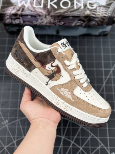 公司级nike Air Force 1 '07 Low “悟空”空军一号 低帮 运动休闲鞋 折边针车 工艺难度大 原楦头原纸板 原装鞋盒 定制五金配件 内置全掌