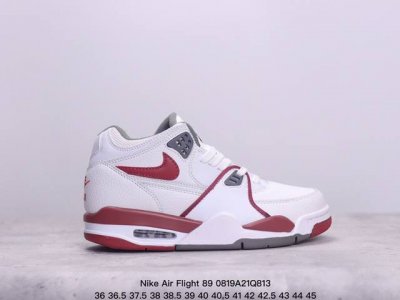 真标耐克nike Air Flight 89男子运动鞋 Aj4兄弟款 缓震篮球鞋 重塑80年代后期非凡篮球战靴的经典风范 利落皮革结构搭载卓越缓震系统 重现传世