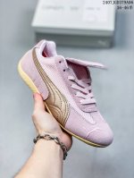 Puma Speedcat X The Open Product 联名复古彪马薄底轻盈休闲运动鞋 孔眼底座和脚趾凸起由绒面革材料制成 支持侧踏时的踏步工作 脚背