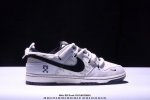 340 海外爆款限量发售！公司级 Nike Sb Dunk Low“Off-White联名——绑带猪八弹幕黑勾” 周年高端定制 低帮休闲板鞋 定制鞋盒 大厂纯原