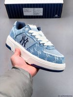 180 公司级！Mlb Chunky Liner 厚底休闲跑步鞋 Ny印花 牛皮材质运动鞋 0319Wz26