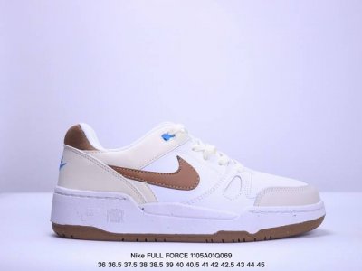 耐克Nike FULL FORCE LO扣篮系列低帮休闲运动滑板板鞋采用软质牛剖皮鞋面材质#正确后跟反口里弧度#原厂中底布正确印刷#鞋垫嵌入缓震乳胶+Sole真