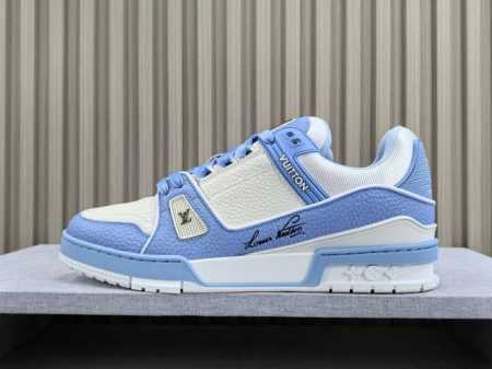 渠道优势 ！ 专柜版 驴牌 Lv Trainer 情侣限定系列 休闲 低帮 时尚板鞋 尺码 35 36 37 38 39 40 41 42 43 44 45 4 - 点击图像关闭