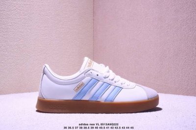 adidas Neo Vl Court 2.0 舒适百搭 耐磨 低帮 板鞋 男女同款 白蓝 Xm0513Q222