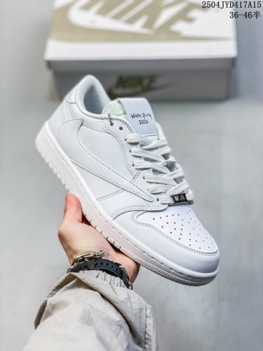 公司级Aj1倒勾Travis Scott X Air Jordan 1 ” Reverse Mocha “ Aj1乔1 Ts 闪电 倒勾 低帮文化篮球鞋 鞋面切
