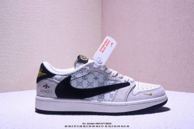 海外爆款限量发售！公司级 Travis Scott X Fragment Design X Jordan Air Jordan 1 Low Og Sp “古驰联