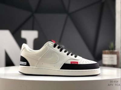 220 Nike Court Vision 低帮百搭 透气休闲运动板鞋 兼顾舒适脚感和出众风范 演绎匠心之作 结构性的支撑贴合感结合复古篮球设计 电绣工艺 皮料