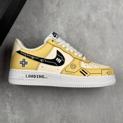 本地 核心私 Ps5电玩主题Nike Air Force 1 Low’07 柠檬黄 空军一号低帮休闲板鞋 定制皮料 原楦原纸板 纯正空军版型 内置全掌气垫 货号