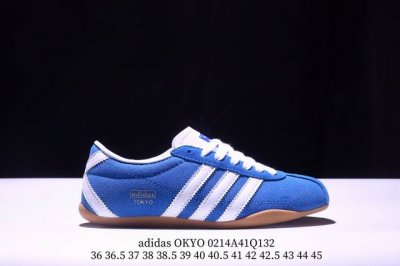 Adidas Originals Tokyo 经典舒适 防滑耐磨 低帮 板鞋 男女同款 蓝色 货号Ji0179 尺码：35-45 半 Xm0214Q132