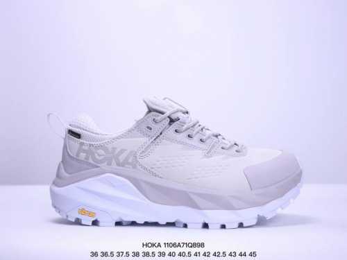 公司级HOKA ONE ONE Kaha Low GTX卡哈低帮防水防滑轻便登山徒步鞋 牛巴革与橡胶鞋头打造高度耐磨的支撑型鞋面GORE-TEX防水内靴、Vib