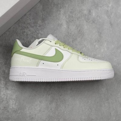 本地 核心私 耐克Nike Air Force 1 07 Lv8 Matcha Language 空军一号经典低帮百搭休闲运动板鞋“皮革白绿抹茶花语” 男女鞋真