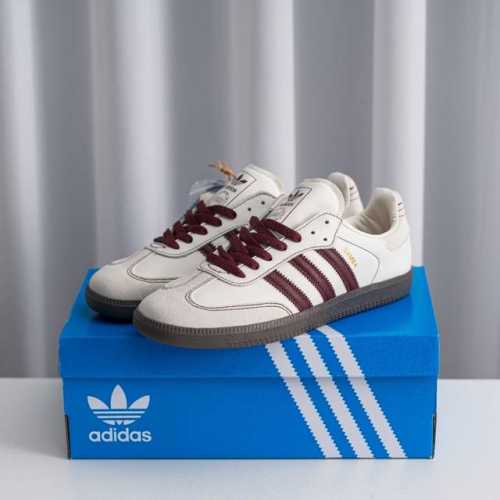 核心私 Adidas Samba Og 桑巴舞街头系列德训运动板鞋 采用固色翻毛皮组合牛剖革鞋面材质 外置正确3层组合围条加厚烟胶橡胶大底 货号：Ig1987