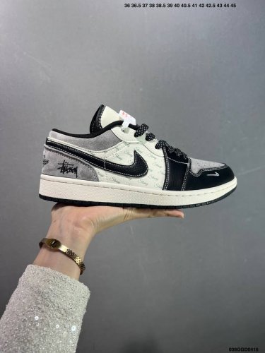 公司级Air Jordan Aj1 Low 低帮系列定制配色Wg8850-012 原厂内置气垫魔块 A模大底 头层小牛皮 鞋舌Aj原厂专用牛津布+Aj专用反口珍