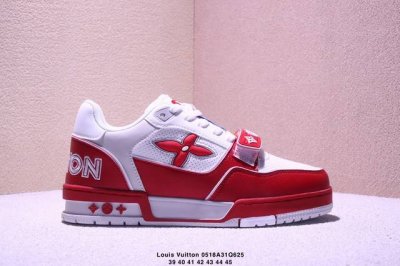 真标全新Lv路易威登Louis Vuitton Trainer Sneaker Low休闲运动文化百搭板鞋 尺码:39-45 xm0518Q625