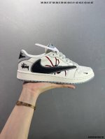公司级Aj1倒勾Travis Scott X Air Jordan 1 Reverse Mocha Aj1乔1 Ts 闪电 联名倒钩 低帮文化篮球鞋 完美品质出