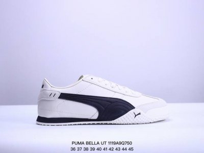 Puma Bella Ut 时尚潮流 原楦原纸版开发版型 采用头层簏皮拼接组合环保纤维革鞋面材质 外置轻量耐磨橡胶大底必入最火超高性价比德训鞋！彪马puma M