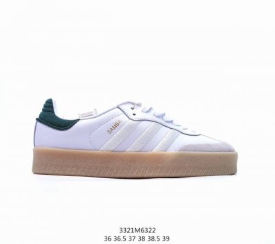 Adidas 阿迪达斯 原楦原纸版开发，采用猪巴革鞋面材质，内环保eva鞋垫，外置加厚耐磨橡胶大底延续og经典设计风格，情人节配色！阿迪达斯adidas Sam